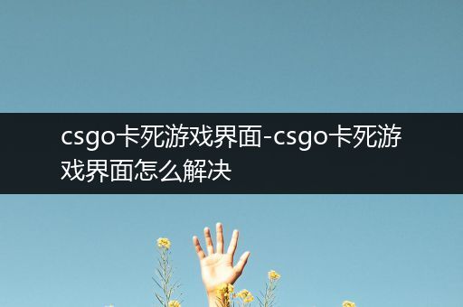 csgo卡死游戏界面-csgo卡死游戏界面怎么解决