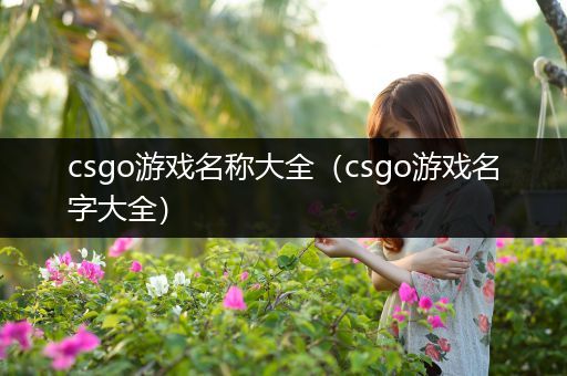 csgo游戏名称大全（csgo游戏名字大全）