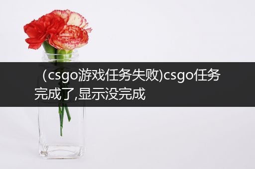 （csgo游戏任务失败)csgo任务完成了,显示没完成
