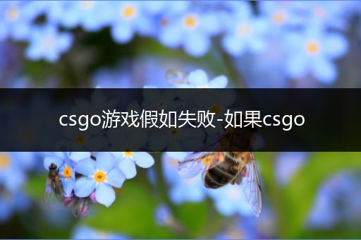 csgo游戏假如失败-如果csgo