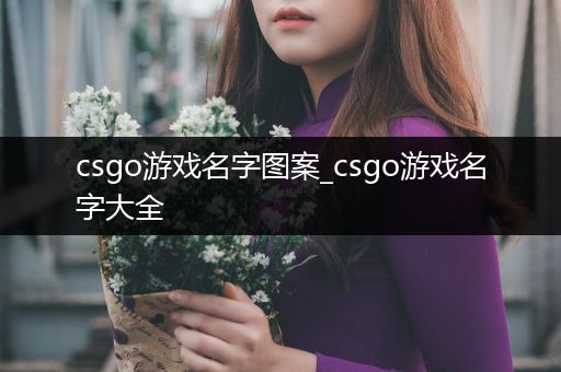 csgo游戏名字图案_csgo游戏名字大全