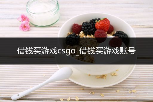 借钱买游戏csgo_借钱买游戏账号