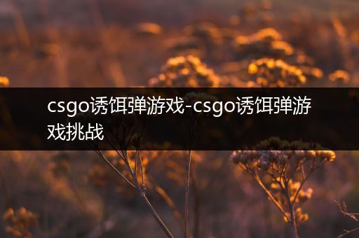csgo诱饵弹游戏-csgo诱饵弹游戏挑战