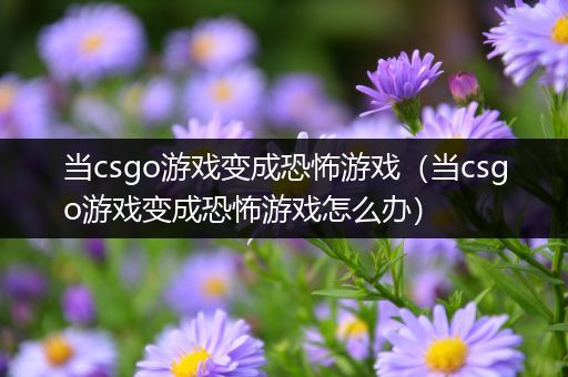 当csgo游戏变成恐怖游戏（当csgo游戏变成恐怖游戏怎么办）