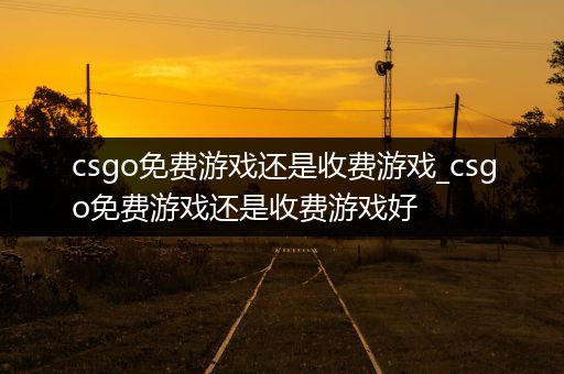 csgo免费游戏还是收费游戏_csgo免费游戏还是收费游戏好