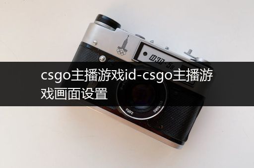 csgo主播游戏id-csgo主播游戏画面设置