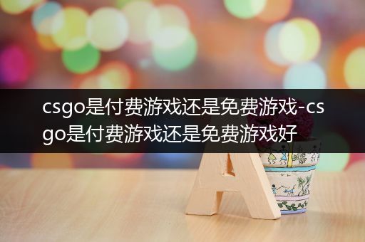 csgo是付费游戏还是免费游戏-csgo是付费游戏还是免费游戏好
