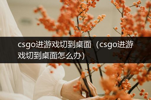 csgo进游戏切到桌面（csgo进游戏切到桌面怎么办）