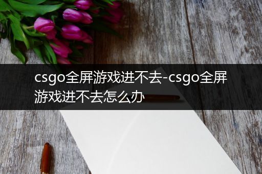 csgo全屏游戏进不去-csgo全屏游戏进不去怎么办
