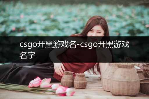 csgo开黑游戏名-csgo开黑游戏名字