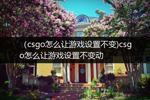 （csgo怎么让游戏设置不变)csgo怎么让游戏设置不变动