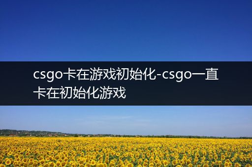 csgo卡在游戏初始化-csgo一直卡在初始化游戏