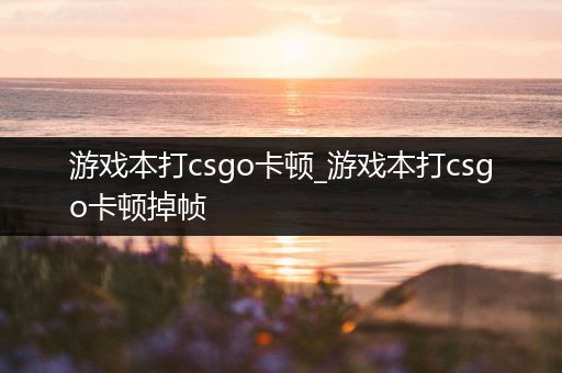 游戏本打csgo卡顿_游戏本打csgo卡顿掉帧