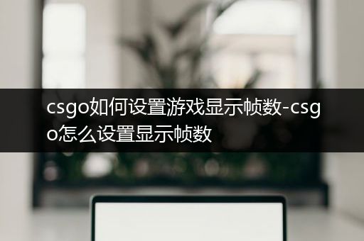 csgo如何设置游戏显示帧数-csgo怎么设置显示帧数