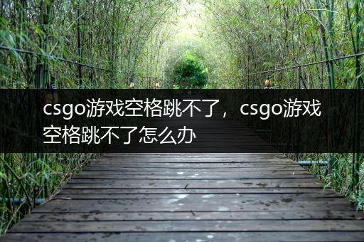 csgo游戏空格跳不了，csgo游戏空格跳不了怎么办
