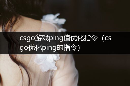 csgo游戏ping值优化指令（csgo优化ping的指令）