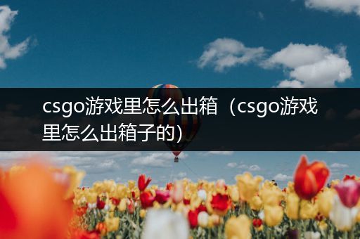 csgo游戏里怎么出箱（csgo游戏里怎么出箱子的）