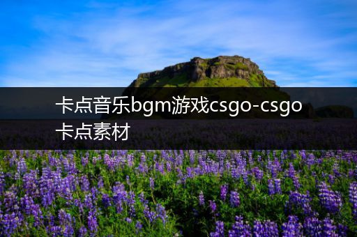 卡点音乐bgm游戏csgo-csgo卡点素材