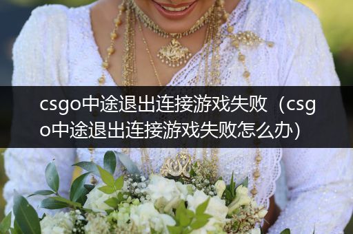 csgo中途退出连接游戏失败（csgo中途退出连接游戏失败怎么办）