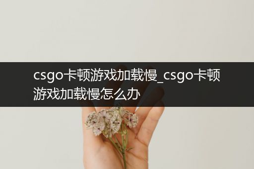 csgo卡顿游戏加载慢_csgo卡顿游戏加载慢怎么办