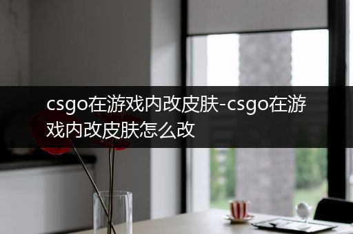 csgo在游戏内改皮肤-csgo在游戏内改皮肤怎么改
