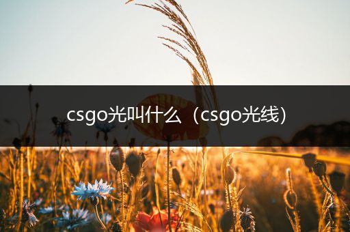 csgo光叫什么（csgo光线）