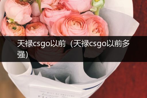 天禄csgo以前（天禄csgo以前多强）