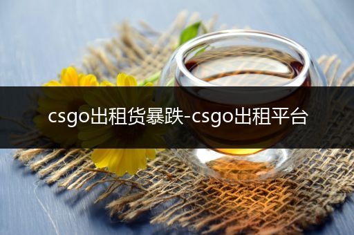 csgo出租货暴跌-csgo出租平台