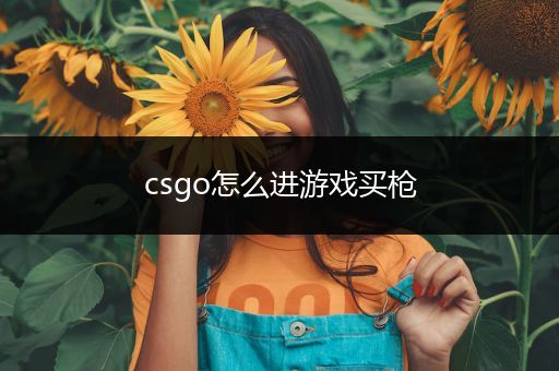 csgo怎么进游戏买枪