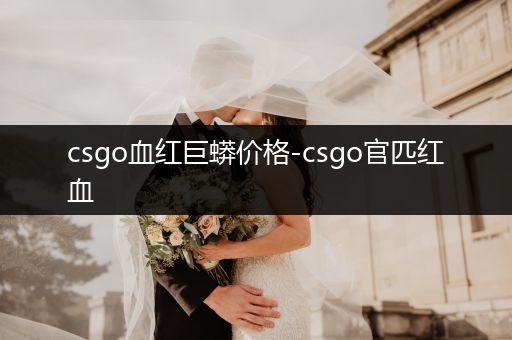 csgo血红巨蟒价格-csgo官匹红血