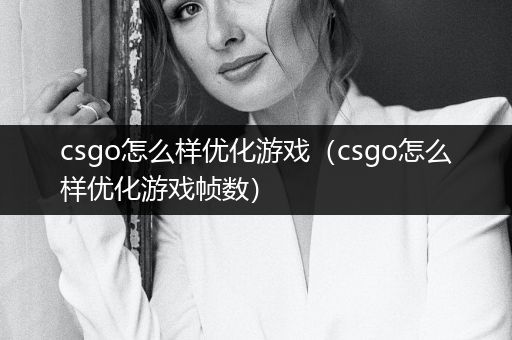 csgo怎么样优化游戏（csgo怎么样优化游戏帧数）