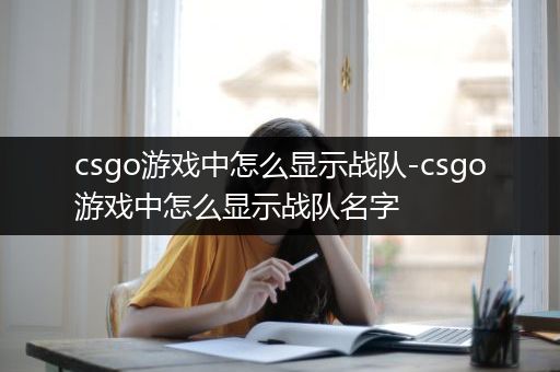csgo游戏中怎么显示战队-csgo游戏中怎么显示战队名字