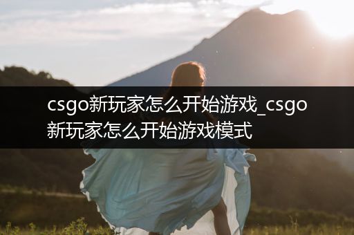 csgo新玩家怎么开始游戏_csgo新玩家怎么开始游戏模式