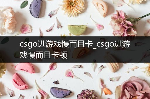 csgo进游戏慢而且卡_csgo进游戏慢而且卡顿