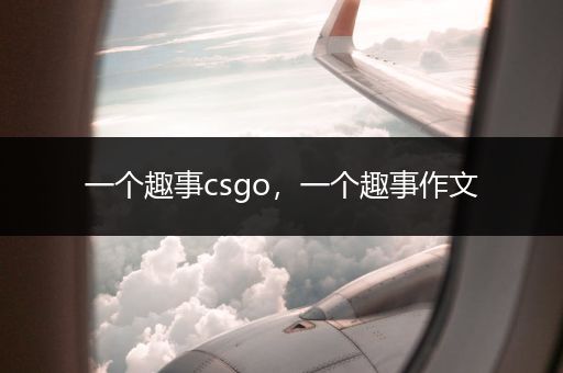 一个趣事csgo，一个趣事作文