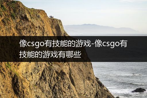 像csgo有技能的游戏-像csgo有技能的游戏有哪些