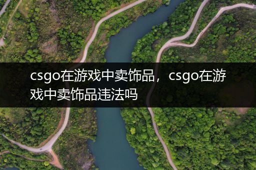 csgo在游戏中卖饰品，csgo在游戏中卖饰品违法吗