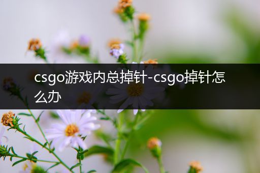 csgo游戏内总掉针-csgo掉针怎么办