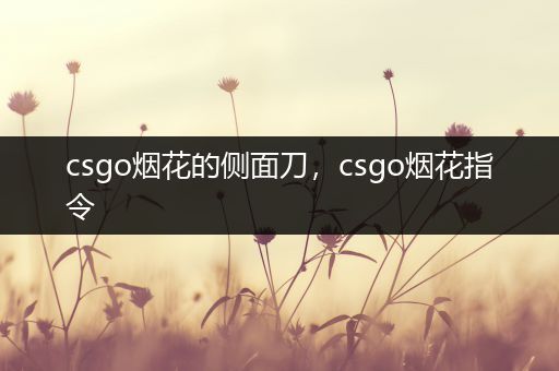 csgo烟花的侧面刀，csgo烟花指令