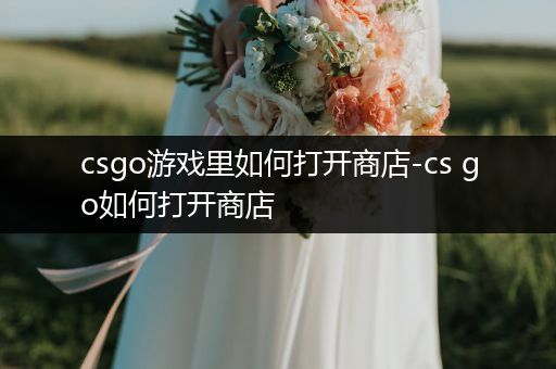 csgo游戏里如何打开商店-cs go如何打开商店
