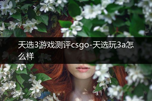 天选3游戏测评csgo-天选玩3a怎么样