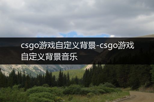 csgo游戏自定义背景-csgo游戏自定义背景音乐